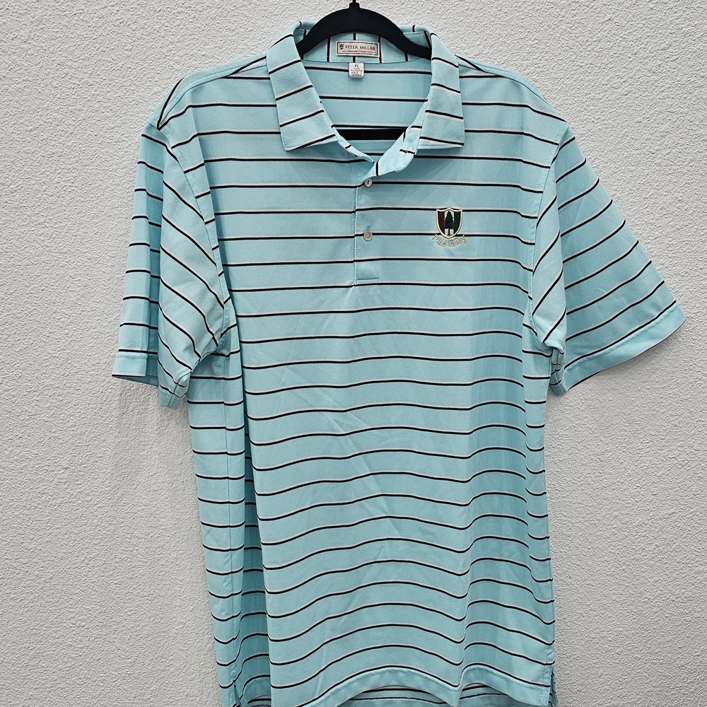 Men's Peter Millar Polo Shirt With Pine Valley Golf Course Embroidered